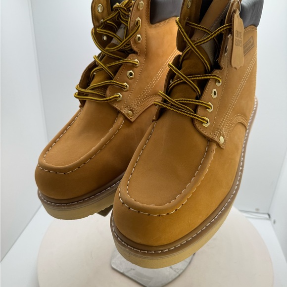 Roofing Nubuck Leather Men’s Work Boots wide width - Picture 1 of 17